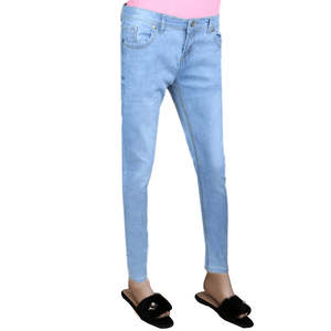 Pantalon en jean pour femme - Bleu clair - Product Image 1