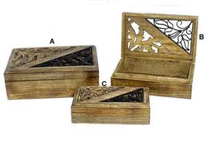 Cofre del Tesoro de madera de pino hecho a mano de alta calidad, Mini diseño antiguo, artículo decorativo de lujo para el hogar, cajas de joyería, embalaje - Product Image 5