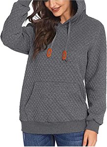 Sudadera holgada de algodón polar de gran tamaño para mujer Cool Drop Shoulder Pocket Insert con capucha para deportes de invierno entrenamiento gimnasio - Product Image 4