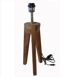 <b>Pine</b> Wood Nightstand <b>Table</b> Lamp by tradebit - Product Image 4