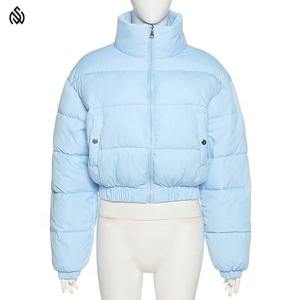 Prendas de vestir cortas personalizadas de alta calidad para mujer, chaqueta acolchada corta de Invierno para mujer - Product Image 1