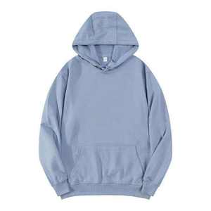 Sweat-shirts à capuche personnalisés de haute qualité, surdimensionnés, unis, avec logo brodé, sweat-shirts à capuche pour hommes - Product Image 3