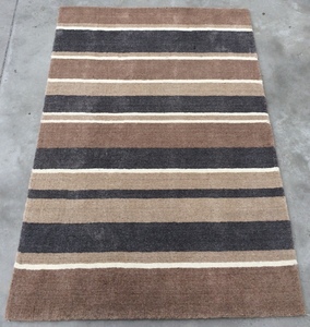 Alfombra duradera de rayas de lana HANDLOOM INDIAN a precio de fábrica directa del fabricante para usos interiores de su hogar - Product Image 1