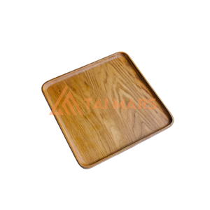 TAIMARSWOOD personnalisé Portable carré bambou plateau alimentaire multifonctionnel Rectangle solide Acacia stockage en bois utilisation dans la cuisine - Product Image 3