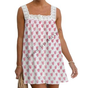 Robe d'été sans manches, tunique, dernier tissu doux, robes bohèmes, vêtements d'Inde et du Pakistan, robe débardeur pour fille, tenue de tous les jours - Product Image 6