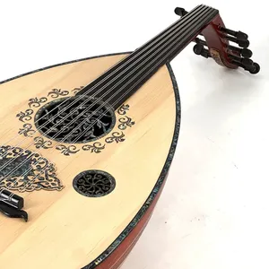 Professional 11 String Oud - Handmade Padouk Wood & Mother of Pearl Arabic Lute - Product Image 5