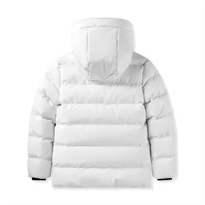 Vente en gros logo brodé sur mesure vestes d'extérieur à capuche bouffantes imperméables chaudes d'hiver à mémoire de forme pour hommes - Product Image 5