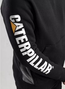Sudadera con capucha unisex al por mayor, 100% algodón, diseño de paneles, bordado personalizado de dos tonos, diseño largo con cremallera para hombre - Product Image 5