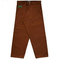 Pantalones Vaqueros Anchos Personalizados de Estilo Vintage, 100% Algodón, Teñidos con Tinte Ligero, Lavado Láser, Bordados