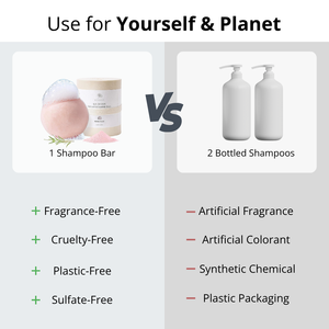 ERIGERON Savon Solide Capillaire Sans Plastique, Format Voyage, Infusé aux Herbes, Betterave Rouge, pour la Réparation des Cheveux Secs et l'Équilibre Hydrique - Product Image 4