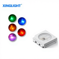 XINGLIGHT Puce LED RVB 5050 adressable avec IC intégré 12V 6 broches, fonction de reprise après coupure, LED pixel programmables