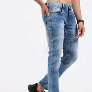 Custom Logo <b>Jeans</b> Pant Best Quality Solid Color <b>Jeans</b> Pants New Fashion OEM Custom <b>Jeans</b> Pants - Product Image 3