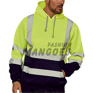 เสื้อฮู้ดขนแกะปรับแต่งได้มีเทปสะท้อนแสงมีซิปด้านหน้ามีกระเป๋า - Product Image 6