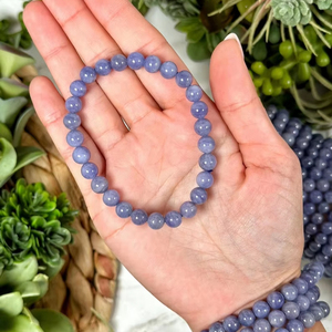 Natural Tanzanite Crystal <b>Bracelet</b> for Throat Third Eye Crown <b>Chakra</b> - Product Image 1