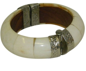 Bracelets en os naturel de haute qualité, écologiques, faits à la main, style punk traditionnel, bijoux pour femmes - Product Image 3