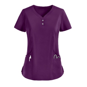 Women's Nursing <b>Uniform</b> <b>Scrub</b> Suits Top Pants Sets Custom Logo Sizes Colors Medical Hospital Wholesale Bulk Low Price <b>Scrub</b> Set - Product Image 1
