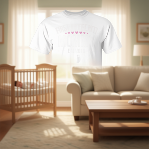 T-shirt « Première maman » 2025 – Motif cœurs roses pour jeunes mamans – Col rond, manches courtes, impression numérique pour femme adulte - Product Image 3