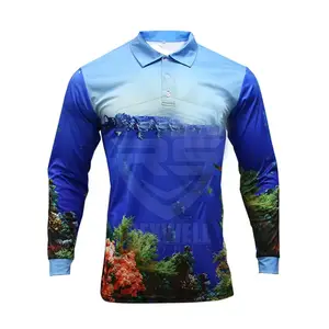 Design Your Own Men Fishing Shirt Long Sleeves Custom Logo Fishing Shirt For Online Sale