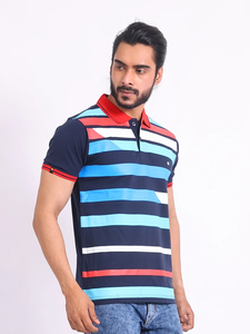 Camiseta de algodón 100% mercerizado Premium a la moda, Media manga de ajuste Regular para cuello de Polo, ropa informal cómoda y elegante para - Product Image 4