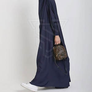La mayoría de las tendencias de tela personalizada Abayas diseños nuevo logotipo personalizado transpirable mujeres Abayas personalizado - Product Image 3