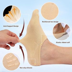 ถุงเท้ายาวถึงข้อเท้าสำหรับผู้หญิงและผู้ชาย, ถุงเท้าลำลองกันลื่นไม่ลื่นดีไซน์ใหม่ถุงเท้าซับในที่มองไม่เห็น - Product Image 2