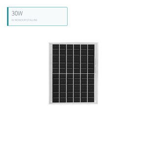 แผงโซลาร์เซลล์แบบแข็งชนิดโมโนคริสตัลไลน์ 30W 6V สำหรับไฟถนนกลางแจ้ง - Product Image 2