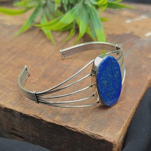 Pulseras de Joyería Fina Hechas a Mano en Plata de Ley 925 con Piedras Preciosas de Lapislázuli 100% Naturales, Venta al por Mayor - Product Image 4