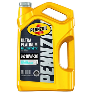 Pennzoil Ultra Platinum 10W-30 Aceite de motor sintético completo Paquete de 5 cuartos de galón de 3 lubricantes y limpiadores de motor - Product Image 1