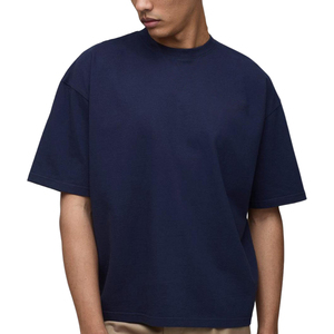 OEM 100% algodón cuello redondo Camiseta diseño personalizado Boxy Fit 230 gramos ropa de calle de gran tamaño poliéster/Material de algodón directo de fábrica - Product Image 2