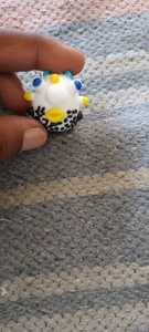 Custom made Unique handmade face glass beads artistic colourful for jewelry making crafts one of a kind accessories for resale. - Product Image 5