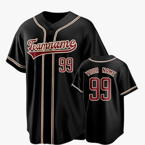 Maillots de baseball respirants confortables personnalisés noms et numéros personnalisés pour les ligues de fans d'équipes sportives - Product Image 2