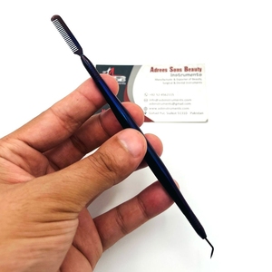 Outil de levage de cils en acier inoxydable violet réutilisable avec logo personnalisé Peignes de levage de cils durables avec logo personnalisé - Product Image 5