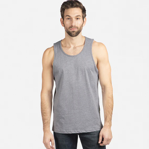 60% algodón peinado y hilado en anillo, 40% camisetas sin mangas de poliéster siguiente nivel 3633 camiseta sin mangas de algodón para hombres siguiente nivel 3633 tanque de algodón para hombres - Product Image 3