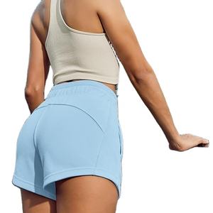 Sudadera Deportiva para Mujer, Personalizable con Logotipo, Transpirable, de Secado Rápido, Cintura Media, para Verano, Running, Gimnasio, Color Beige, Felpa, 100% Algodón, Estilo Urbano - Product Image 1