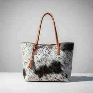 Sac fourre-tout de luxe en cuir de vachette pleine fleur avec broderie, couleur unie, fermeture éclair – Personnalisable, haute qualité, usage quotidien, vente en gros, export - Product Image 6