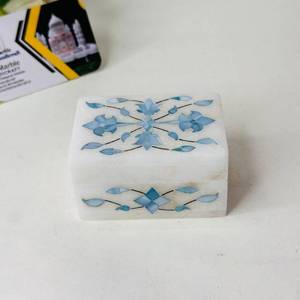 Wholesale Best Price Marble Inlay Work Natural Spot Jewelry <b>Box</b> Customizable Style Durable and Excellent Quality - Product Image 1