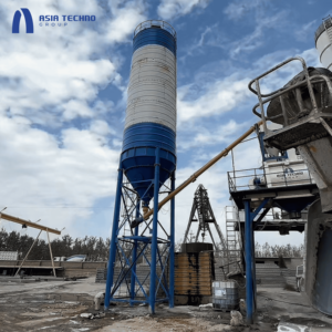 Nouvelle condition intégrée Mobile HZS60 dosage électrique avec des composants de base poudre Silo pompe moteur moteur PLC 1 an - Product Image 3