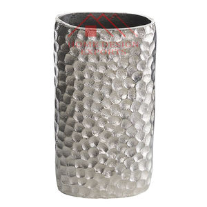 Jarrones de flores de mesa de diseño martillado de Color plateado para decoración del hogar jarrones de macetas de aluminio de alta calidad para decoración para sala de estar - Product Image 2