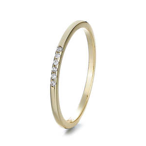 14K Gold and Sterling Silver <b>Stacking</b> <b>Ring</b> Elegant Crystal Jewelry - Product Image 4