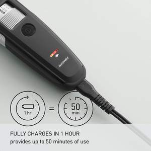 Tondeuse à barbe longue pour homme, 58 réglages de longueur, 4 accessoires, filaire/sans fil, pour tondeuse à cheveux, lame en acier inoxydable, IPX7, USB - Product Image 4