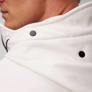 Veste d'hiver Softshell pour hommes de haute qualité pour les sports de plein air Camping col à capuche respirant Softshell vestes couleur blanche - Product Image 6