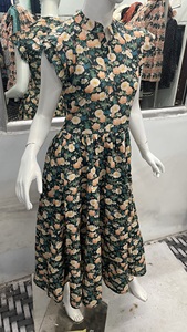 Maxi vestido de fiesta de algodón 100% natural para mujer con bolsillos de verano de manga corta informal - Product Image 2