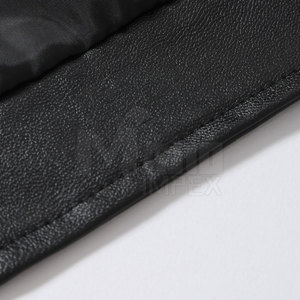 Soporte de chaqueta de cuero hecho a medida de alta calidad Nuevo estilo Cremallera de moda Diseño OEM Patrón de material polar transpirable calentado - Product Image 6