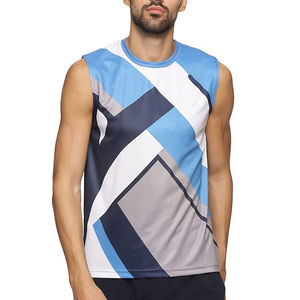 Débardeur d'entraînement sans manches OEM de meilleure qualité pour hommes T-shirt en coton de gymnastique à bas prix Technique lavée fabriquée au Pakistan - Product Image 6