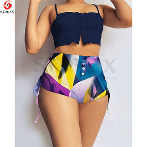 Pantalones cortos de yoga con estampado de verano Moda Casual Bodycon Gym Sport Shorts para mujeres Mejor venta 2024 - Product Image 5