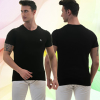 Camisetas de lyra de talla grande para hombre, camisa de alta calidad 95% de algodón 5%, con estampado bordado personalizado en blanco, Unisex, D180 Gsm
