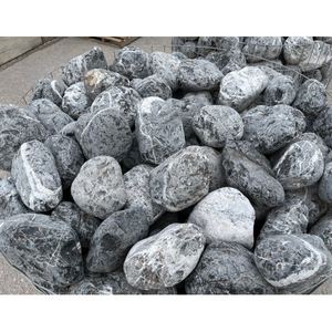 Pierre naturelle de 8-12mm, galets et galets, diamètre des coins ronds noirs - Product Image 1