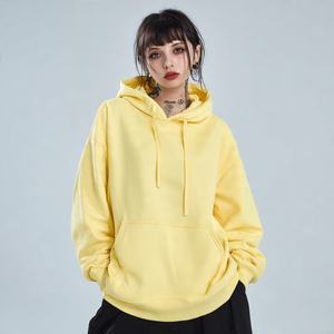 Sudadera Holgada para Mujer, Sudadera con Capucha de Forro Polar de 500 GSM, Sudadera con Capucha de Forro Polar Grueso para Mujer, Sudadera con Hombros Caídos - Product Image 1