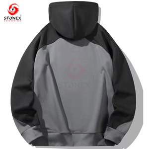 เสื้อฮู้ดผู้ชายสไตล์ใหม่ ผ้าฝ้าย 100% ดีไซน์ทันสมัยสำหรับฤดูหนาว รับสกรีนโลโก้ ทรงปกติ แห้งเร็ว - Product Image 2