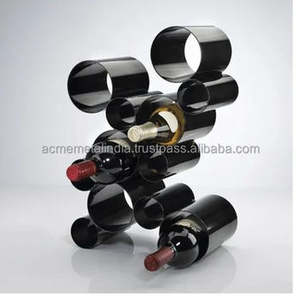 Porta Botellas de Vino de Metal Premium con Diseño de Oso, Apilable y Elegante, Ideal para Eventos de Boda y Almacenamiento, de la India - Product Image 3